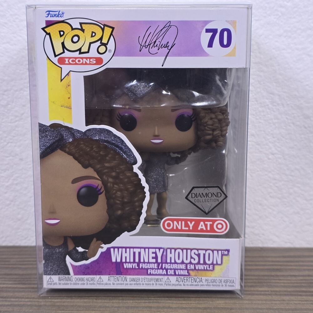 Funko Pop! Icons: Whitney Houston (Diamond Glitter) - Target (Exclusive) #70